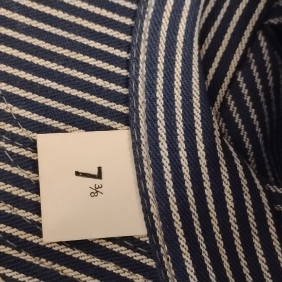 2 Vintage hickory Stripped Conductor Hats W/Tags Big K & Big Smith - Picture 8 of 11